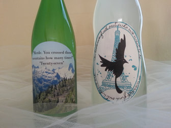 Make your own book club book wine labels!