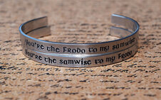 Lord of the Rings bracelet for the book lover on Etsy